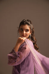 3 Piece Chiffon Embroidered Suit (FL0041)